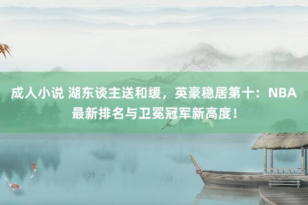 成人小说 湖东谈主送和缓，英豪稳居第十：NBA最新排名与卫冕冠军新高度！