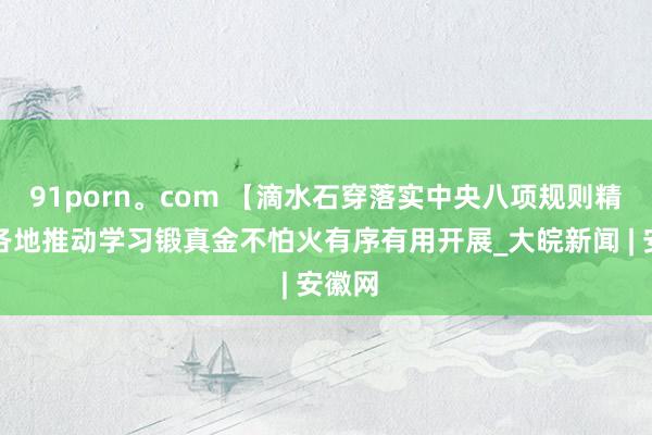 91porn。com 【滴水石穿落实中央八项规则精神】各地推动学习锻真金不怕火有序有用开展_大皖新闻 | 安徽网
